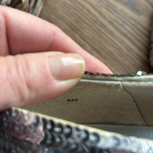 Vintage Silver Sequin Heels 8 - Picture 7 of 7